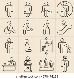 Exhibition Line Icons set-01