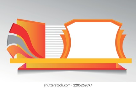diseño de la puerta del evento de exposición