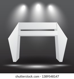exhibition stand Gate entrance for mock up event display with spotlights