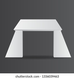 exhibition stand Gate entrance  vector with for mock up event display,