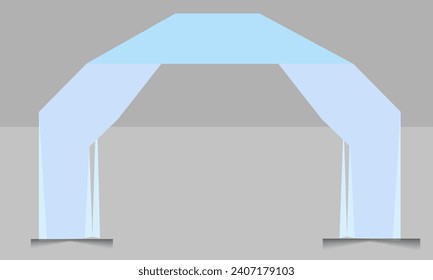 exhibition stand Gate entrance vector 