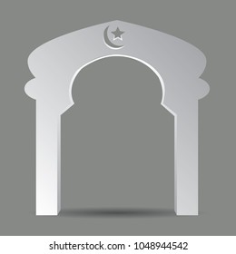 exhibition stand ramadan vector blank color empty editable