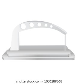 exhibition stand vector for mock up