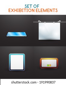 Exhibition vector design collection. For promotion of your product