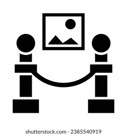 Exhibition Vector Glyph Icon For Personal And Commercial Use.
