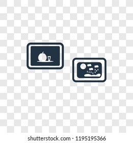 Exhibition vector icon isolated on transparent background, Exhibition transparency logo concept