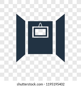 Exhibition vector icon isolated on transparent background, Exhibition transparency logo concept