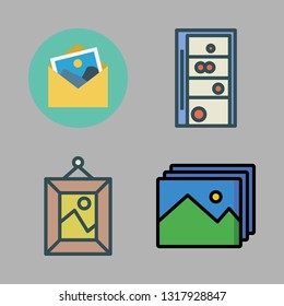 exhibition vector icon set