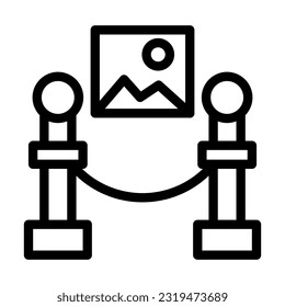 Exhibition Vector Thick Line Icon For Personal And Commercial Use.
