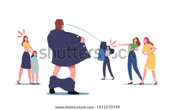 Exhibitionist Pervert Flasher Male Character Opened Stock Vector Royalty Free 1951070749 1801