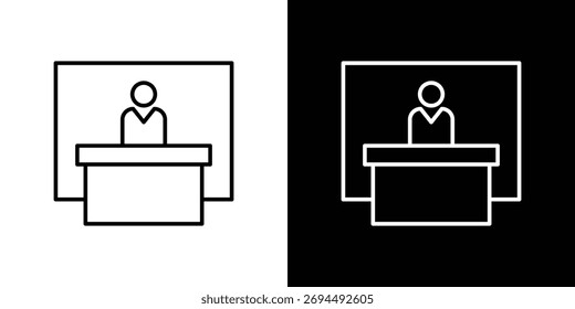 Ícone do exibidor para o logotipo do modelo, designs de vetor.