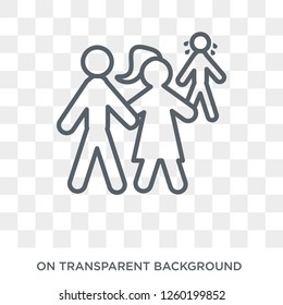 ex-husband icon. Trendy flat vector ex-husband icon on transparent background from family relations collection. High quality filled ex-husband symbol use for web and mobile