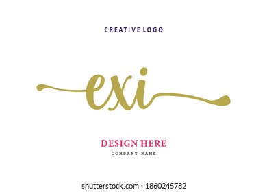 EXI lettering logo is simple, easy to understand and authoritative
