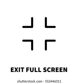 Exir full screen icon or logo in modern line style. High quality black outline pictogram for web site design and mobile apps. Vector illustration on a white background.