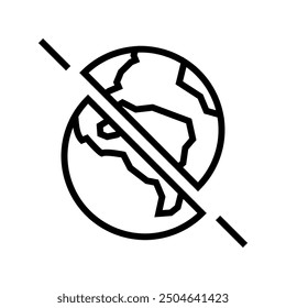 the existence of parallel universes line icon vector. the existence of parallel universes sign. isolated contour symbol black illustration