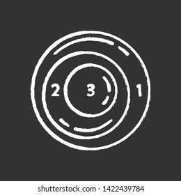 Existential graph chalk icon. Diagrammatic for logical expressions. Symbolic representation of information. Relationships between different data parts. Isolated vector chalkboard illustration