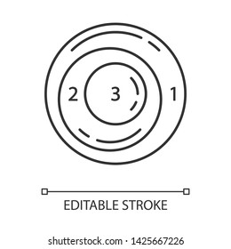 Existential graph linear icon. Diagrammatic for logical expressions. Symbolic representation of information. Thin line illustration. Contour symbol. Vector isolated outline drawing. Editable stroke