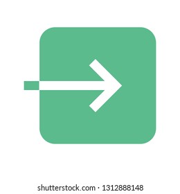 Exit to app icon. The exit icon. Logout and output, outlet, out symbol. 