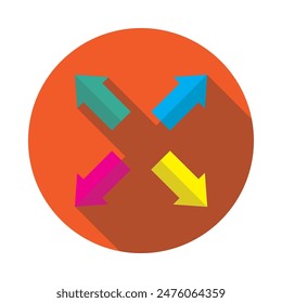 exit arrow icon design vector illustration