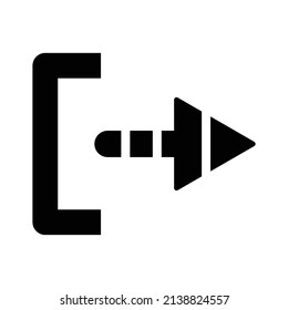 Exit Arrow Icon.Arrow Icon in trendy flat style isolated. Arrow symbol for your web site design, logo, app, UI. Vector illustration