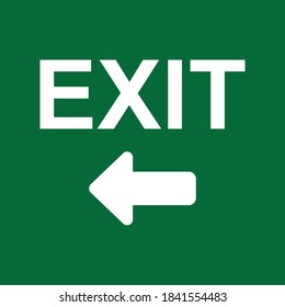 Exit With Arrow Turn Left Icon