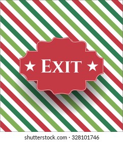 Exit card, poster or banner