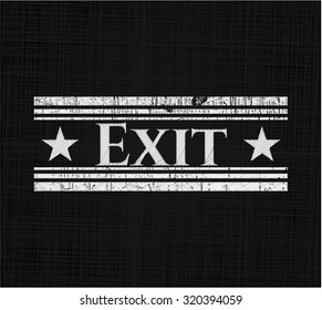 Exit chalk emblem