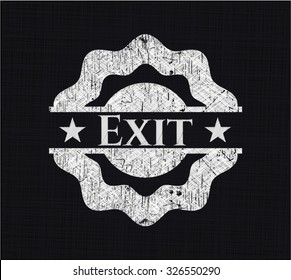 Exit chalk emblem