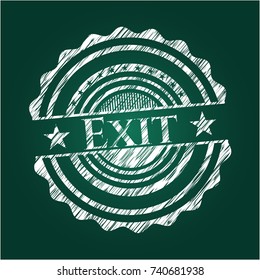 Exit chalk emblem