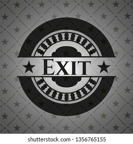 Exit dark icon or emblem