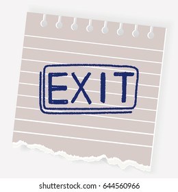 exit doodle