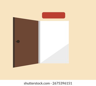 projeto de conceito de fundo da porta de saída
