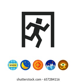 Exit door icon