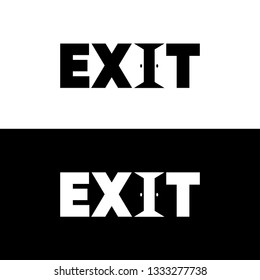 Exit Door Illustration