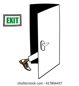 Leaving Door Cartoon High Res Stock Images Shutterstock