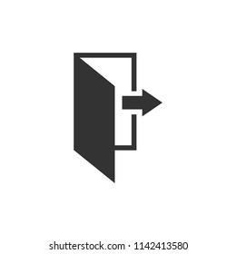 exit door public signature icon vector eps 10