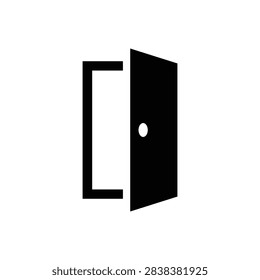 Exit doorway entry vector illustration isolated on a white background