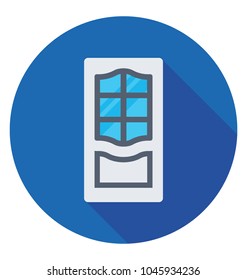 
An exit drawer made up of half wood and glass used for decorative purposes
