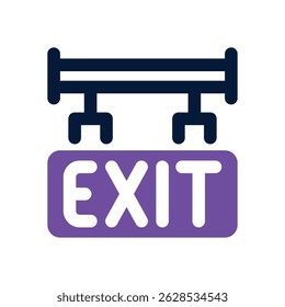 exit duotone icon. Sleek and modern vector icon for websites, mobile apps, marketing materials, and corporate design. Fully scalable and ready to use.