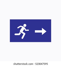 Exit Emergency Icon Symbol