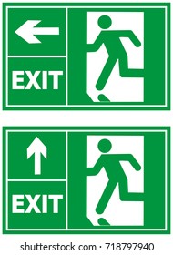 Exit emergency icons