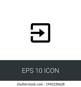 salir de los pasos 10 icono simple