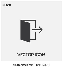 Exit free icon vector illustration.Premium quality.