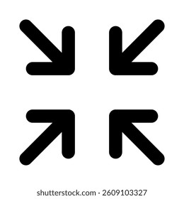 Exit full screen icon. Minimize screen icon. Vector illustration design
