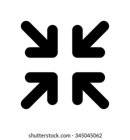 Exit full screen icon . Vector illustration