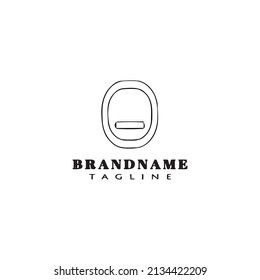 exit full screen logo cartoon design icon template black modern isolated vector