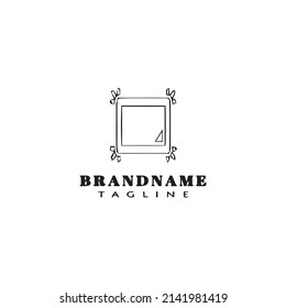 exit full screen logo cartoon design icon template black modern isolated vector
