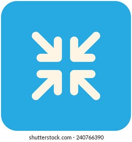 Exit full screen, modern flat icon