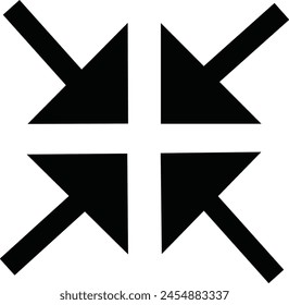 Exit full-screen icon design eps 10