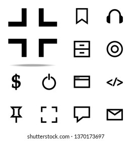 exit from full-screen mode icon. web icons universal set for web and mobile